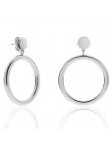 Unoaerre Earrings - Pendants - Silver Plated Bronze - Hoop - EXO4478B