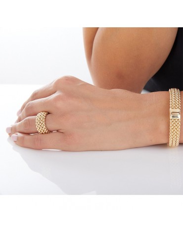 Unoaerre Ring - Chicco - 925% Silver Gold - Low End-711ECA011G14 2