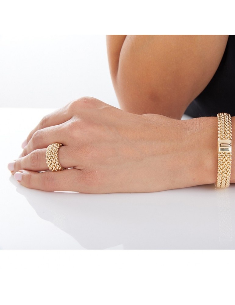 Unoaerre Ring - Chicco - 925% Silver Gold - Low End-711ECA011G14
