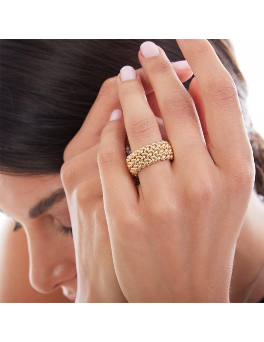 Unoaerre Ring - Chicco - 925% Silver Gold - Low End-711ECA011G14