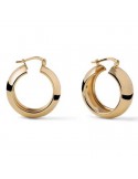 Unoaerre Earrings - Hoop - Golden Bronze-Thick Design-EXO47599G