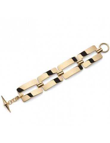 Bracciale Unoaerre-Catena-Bronzo Dorato-Maglie Rettangolari-16EXB0095G