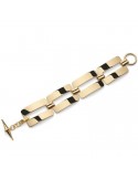 Bracciale Unoaerre-Catena-Bronzo Dorato-Maglie Rettangolari-16EXB0095G