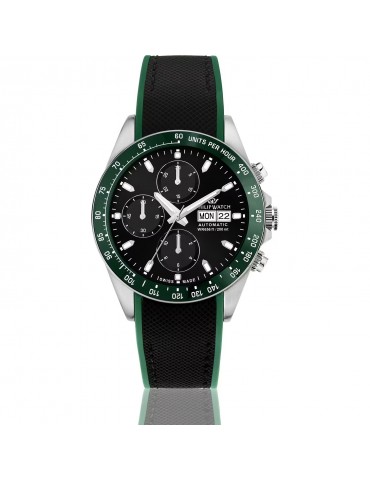 Philip Watch - Caribe Automatic 42mm Black Green - Special Pack with Additional Strap - 0 2