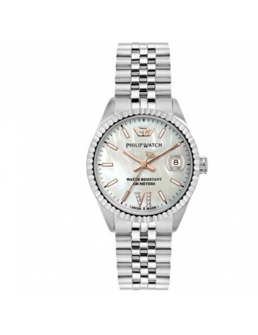 Orologio Philip Watch - Caribe Urban Diamonds 35mm Rose Gold Madreperla - R8253597672