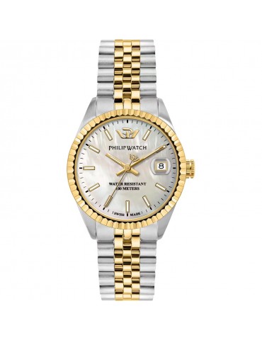 Orologio Philip Watch - Caribe Urban Quarzo 35mm Bicolore Madreperla - R8253597675