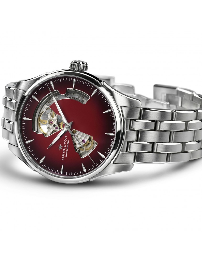 Hamilton Men's Watch - Jazzmaster Open Heart Automatic 40mm Bordeaux - 0