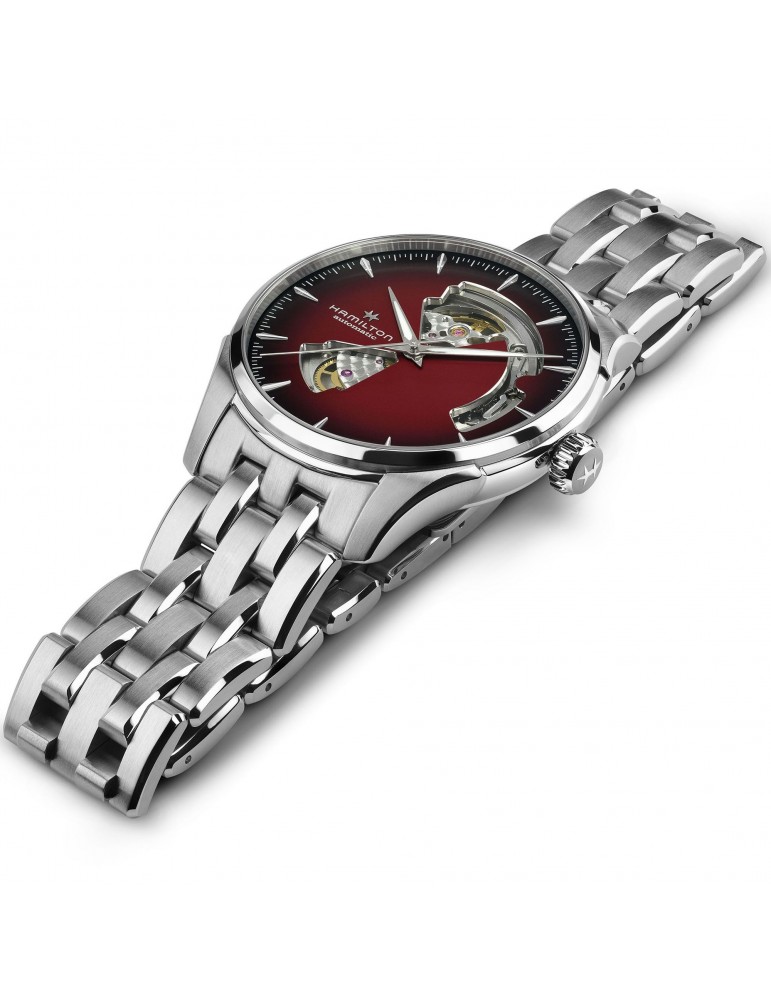 Orologio Hamilton Uomo - Jazzmaster Open Heart Automatico 40mm Bordeaux - 0