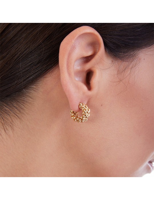 Unoaerre Earrings - Grain - Knitted Grain of Rice - 711EC00548G