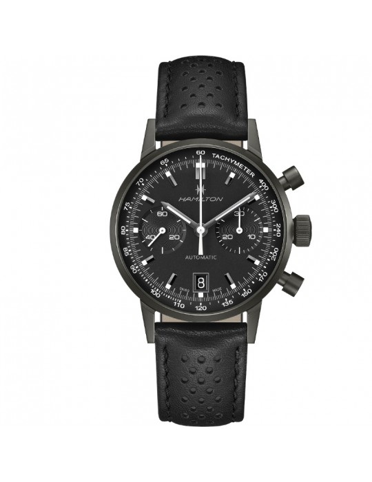 Hamilton Men's Watch - American Classic Intra-Matic Auto Chrono 40mm Black