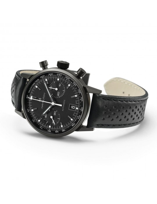 Hamilton Men's Watch - American Classic Intra-Matic Auto Chrono 40mm Black