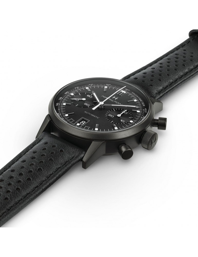 Hamilton Men's Watch - American Classic Intra-Matic Auto Chrono 40mm Black
