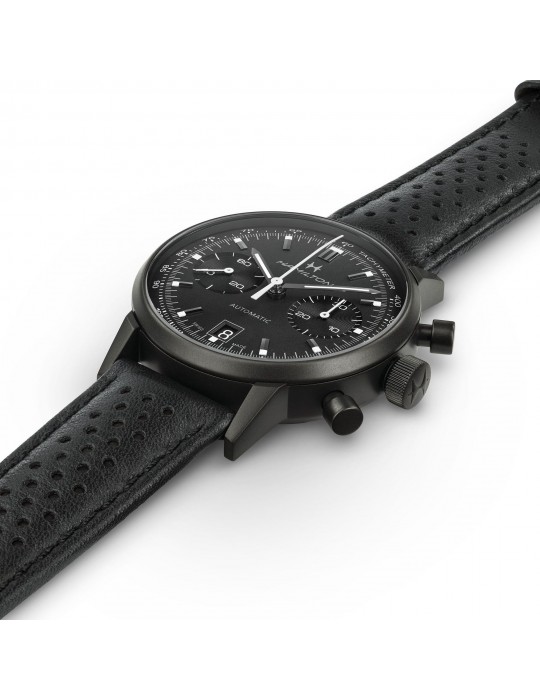 Hamilton Men's Watch - American Classic Intra-Matic Auto Chrono 40mm Black