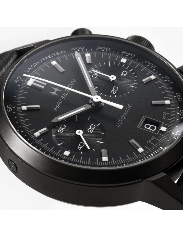 Hamilton Men's Watch - American Classic Intra-Matic Auto Chrono 40mm Black