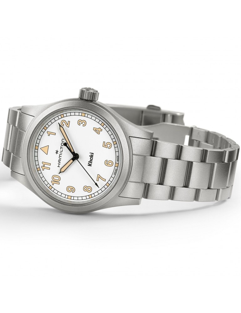 Orologio Hamilton - Khaki Field Quarzo 38mm Bianco - H69401110