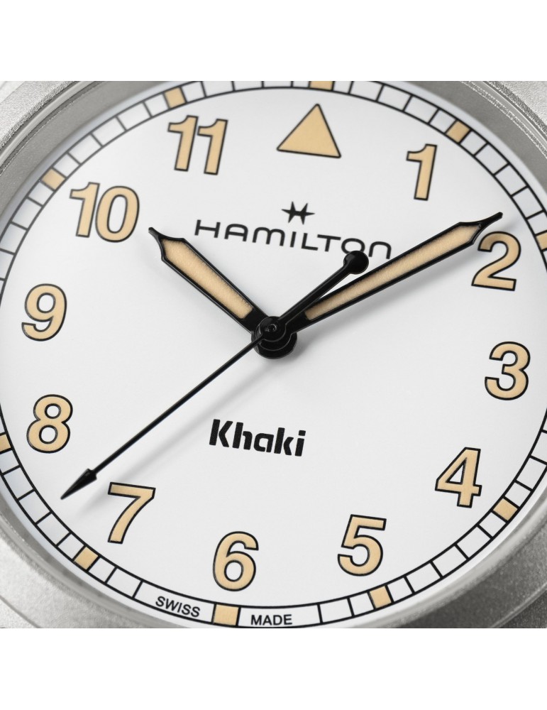 Orologio Hamilton - Khaki Field Quarzo 38mm Bianco - H69401110