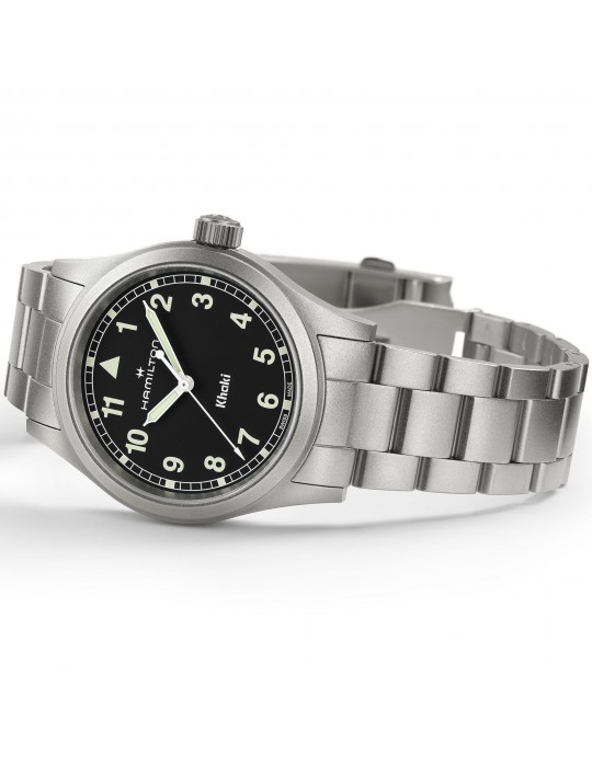 Orologio Hamilton - Khaki Field Quarzo 38mm Nero - H69401130