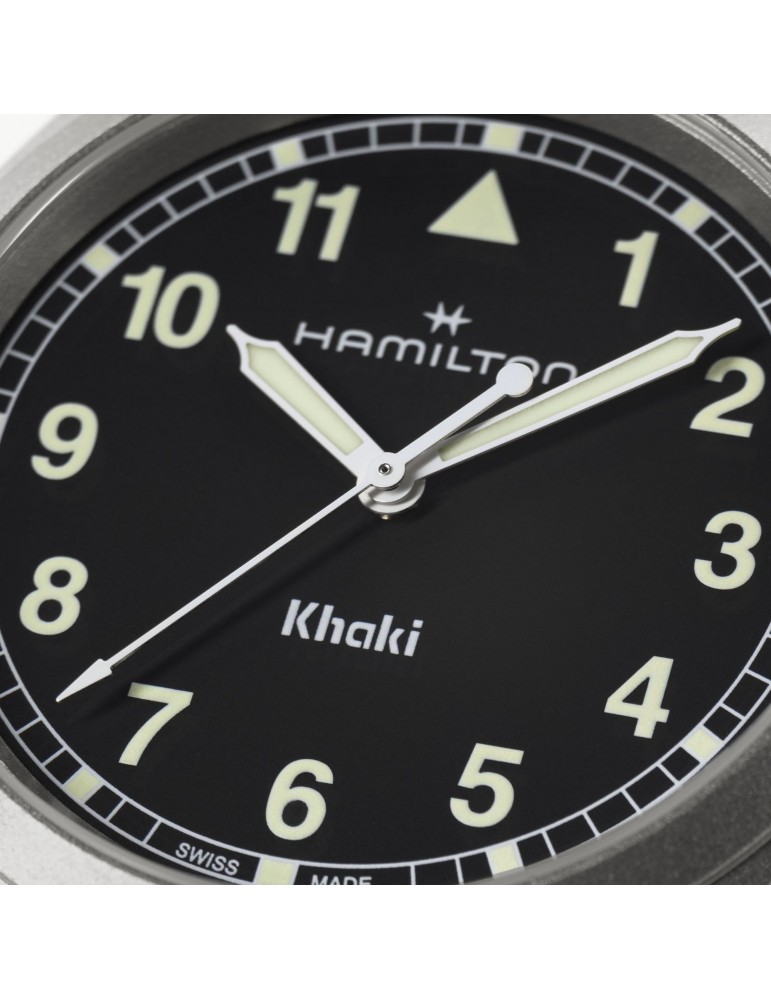 Orologio Hamilton - Khaki Field Quarzo 38mm Nero - H69401130