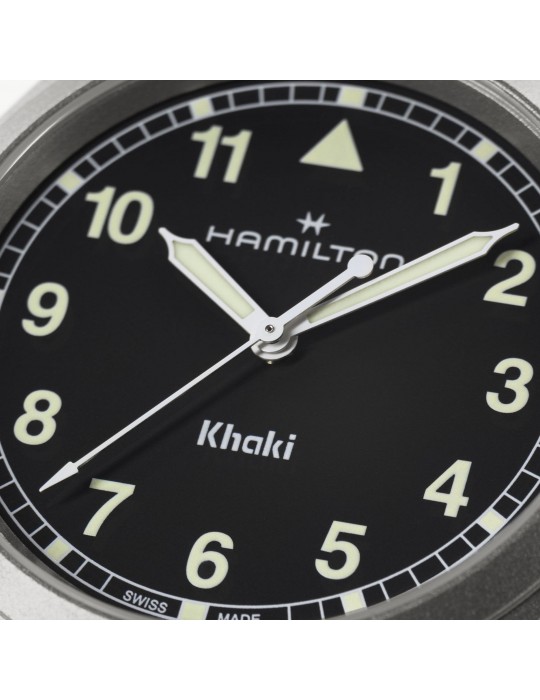 Orologio Hamilton - Khaki Field Quarzo 38mm Nero - H69401130