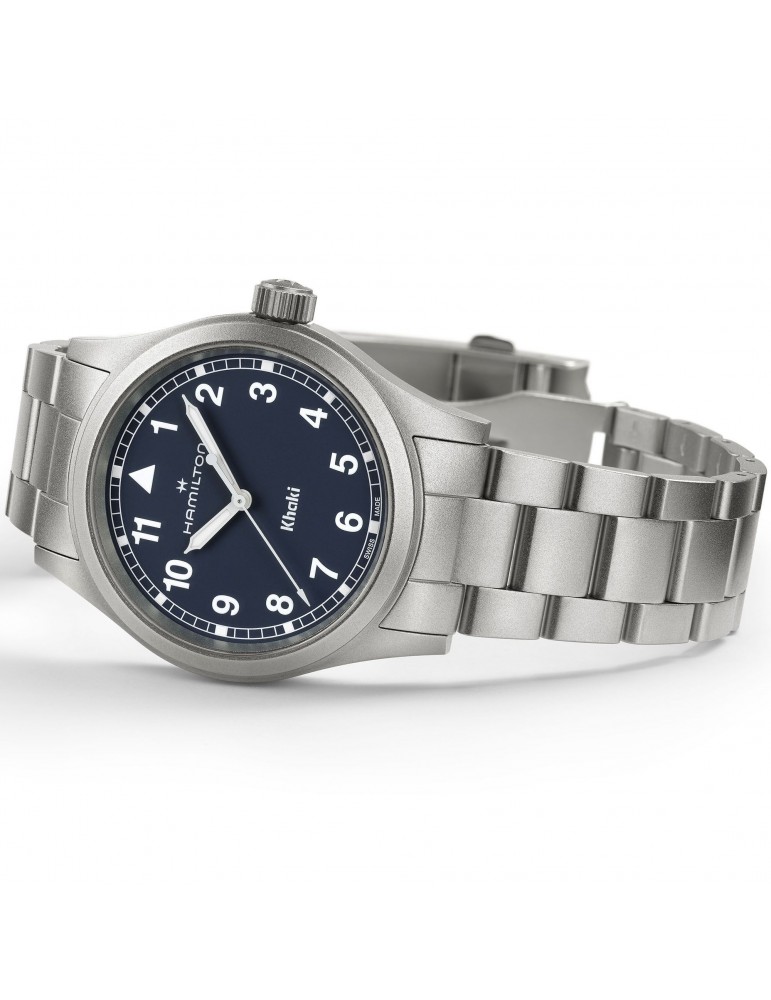 Hamilton Watch - Khaki Field Quartz 38mm Navy Blue - H69401140