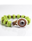 Bracciale Moi - Cedrina - Perle In Vetro di Murano Verdi - CEDRINA