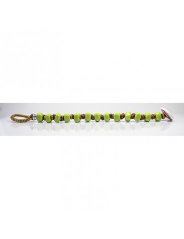 Moi Bracelet - Lemon Beads - Green Murano Glass Beads - CEDRINA 2