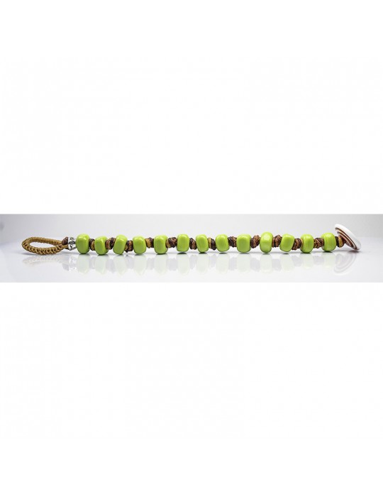 Moi Bracelet - Lemon Beads - Green Murano Glass Beads - CEDRINA