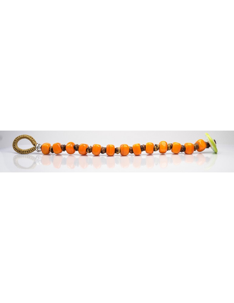 Bracciale Moi - Gulal - Perle in Vetro di Murano Arancione - GULAL