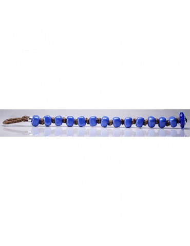 Moi Bracelet - Lapis - Blue Murano Glass Beads - LAPIS 2