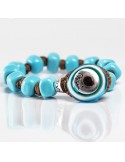 Bracciale Moi - Turchese - Perle In Vetro di Murano Turchesi -TURCHESE