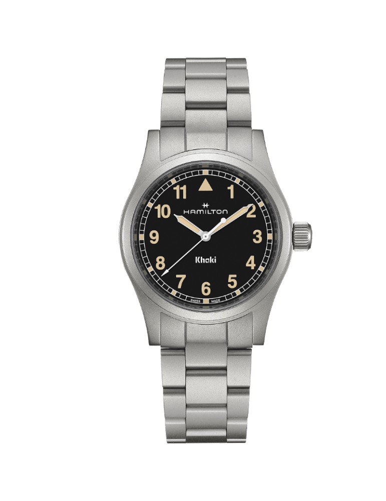 Hamilton Watch - Khaki Field Quartz 38mm Black Beige