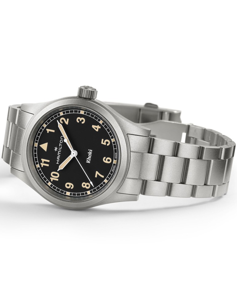 Hamilton Watch - Khaki Field Quartz 38mm Black Beige