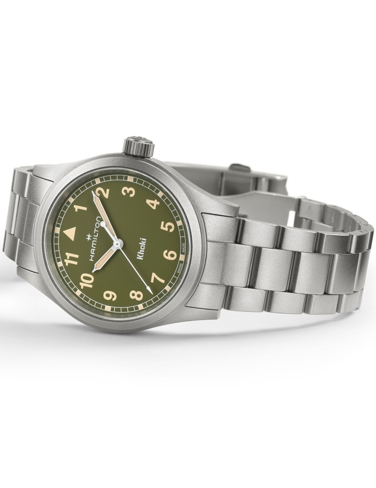 Orologio Hamilton - Khaki Field Quarzo 38mm Verde - H69401160