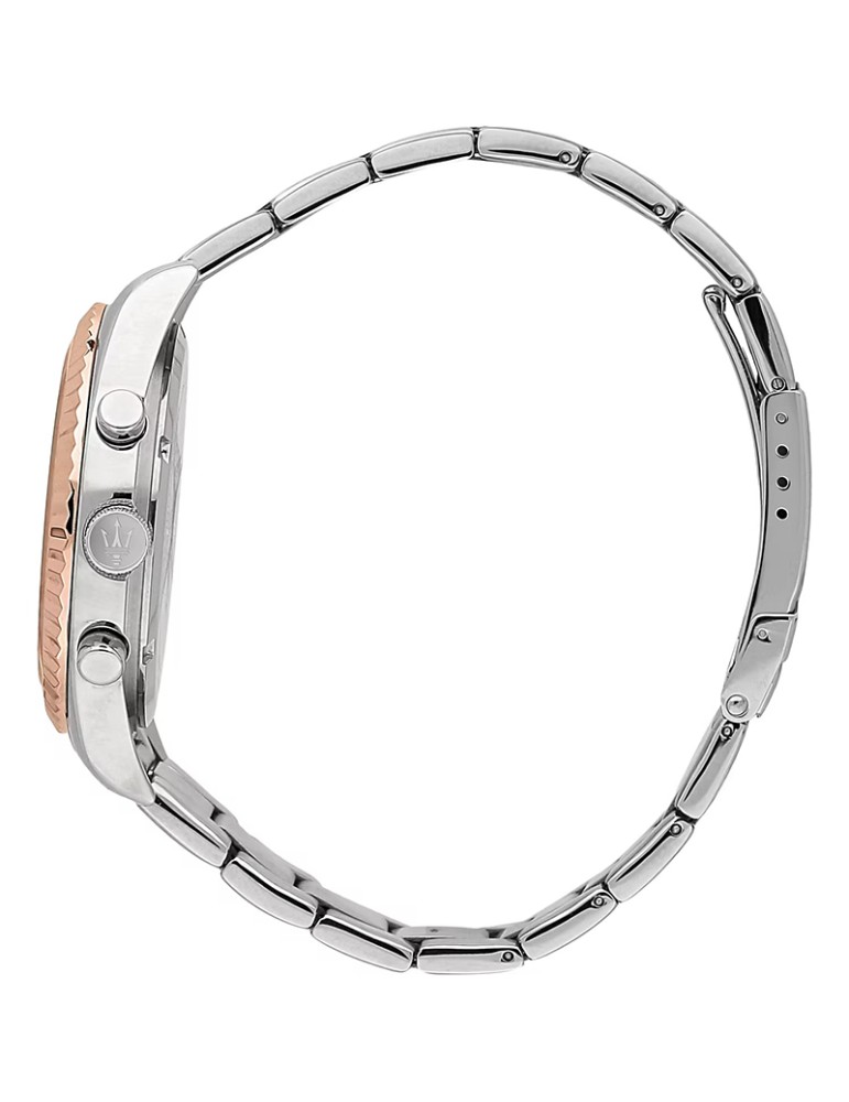 Orologio Maserati - Cronografo - Rose Gold-Silver-43mm-Blu-R8853100040