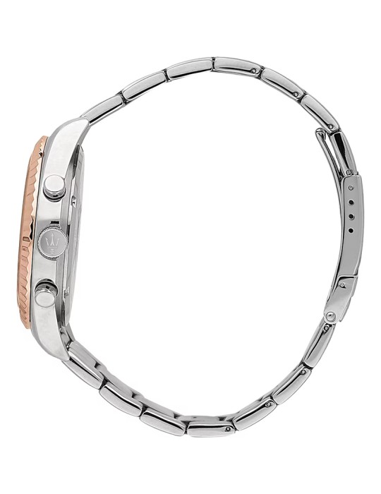 Maserati Watch - Chronograph - Rose Gold-Silver-43mm-Blue-R8853100040