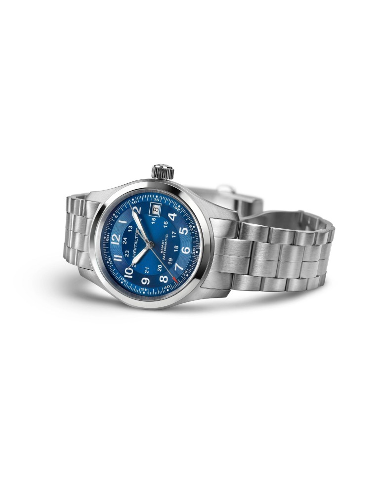 Orologio Hamilton - Khaki Field Automatico 38mm Blu - H70455140