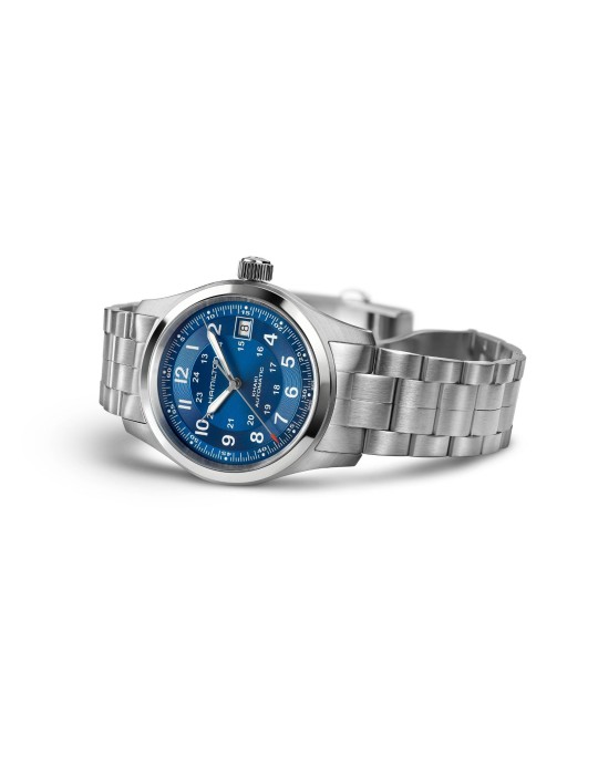 Orologio Hamilton - Khaki Field Automatico 38mm Blu - H70455140