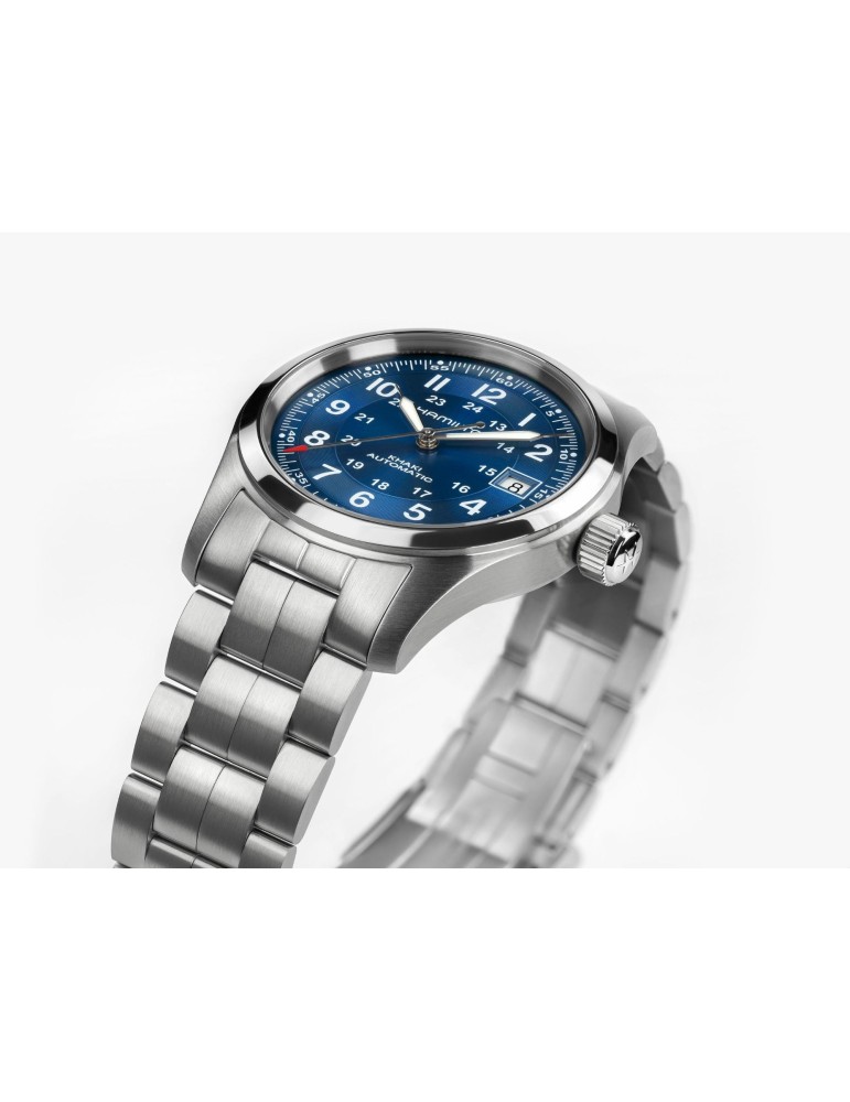 Orologio Hamilton - Khaki Field Automatico 38mm Blu - H70455140