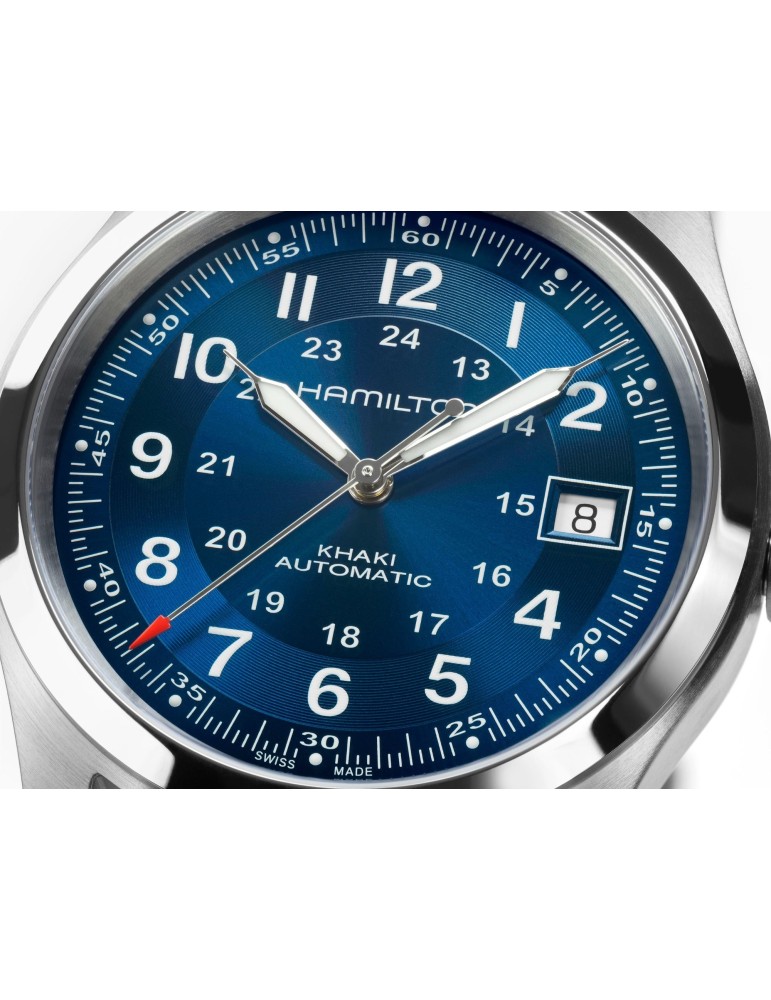 Orologio Hamilton - Khaki Field Automatico 38mm Blu - H70455140