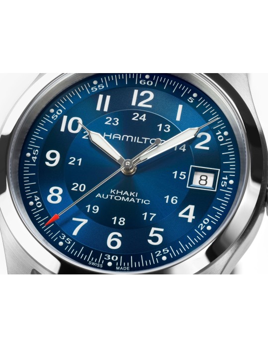 Orologio Hamilton - Khaki Field Automatico 38mm Blu - H70455140