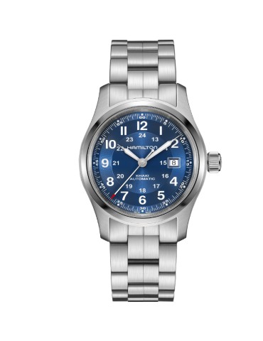 Hamilton Watch - Khaki Field Mechanical Automatic 42mm Blue