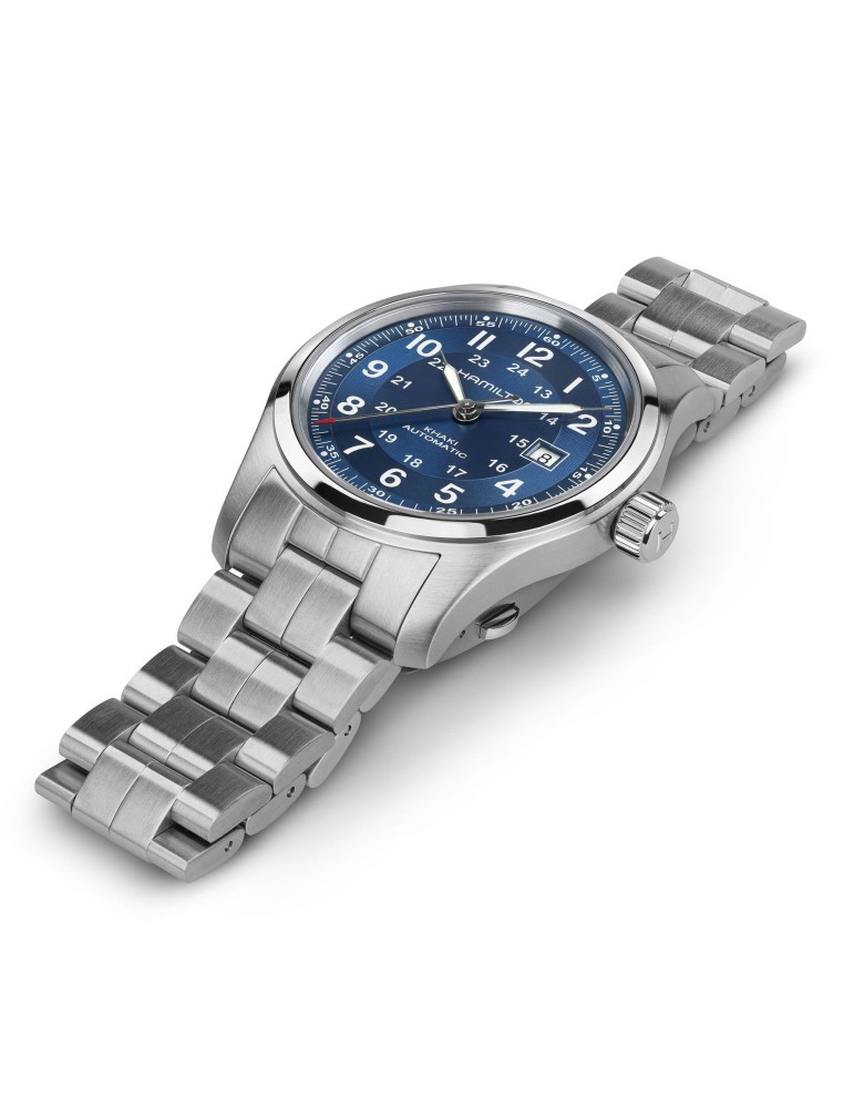 Hamilton Watch - Khaki Field Mechanical Automatic 42mm Blue