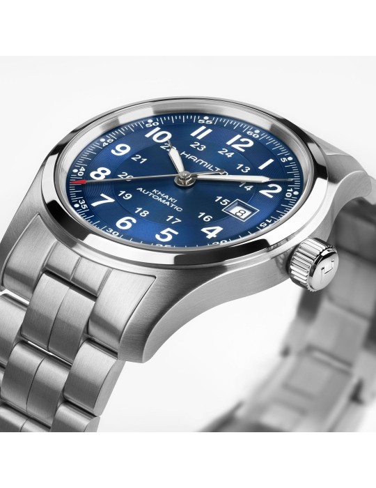Orologio Hamilton - Khaki Field Meccanico Automatico 42mm Blu - H70605140