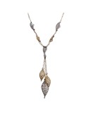 Boccadamo Necklace - Gilded and Silvered Bronze - Spirals - GR255D