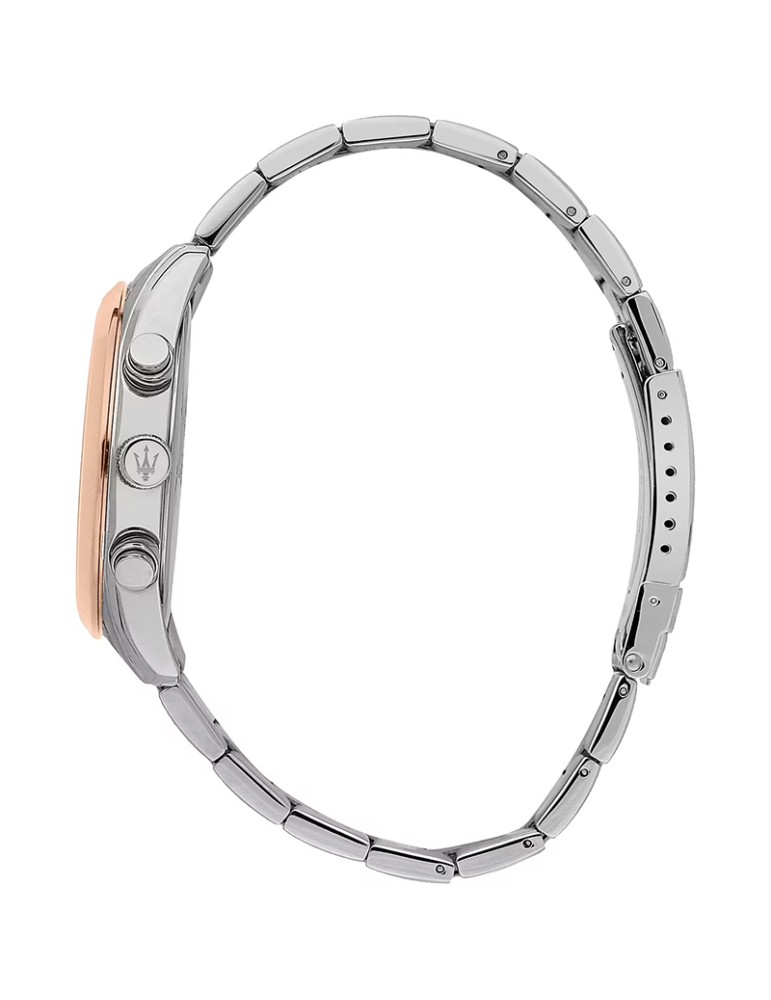 Orologio Maserati - Silver e Rose Gold - 43 mm - Nero - R8853151002