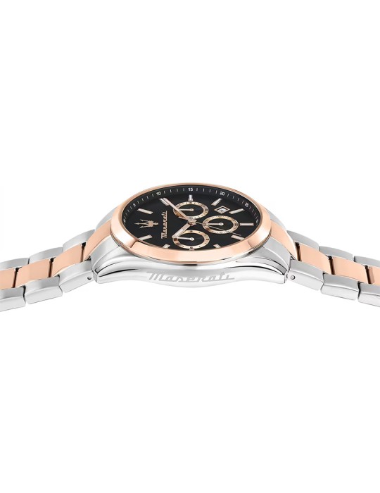 Maserati Watch - Silver and Rose Gold - 43 mm - Black - R8853151002