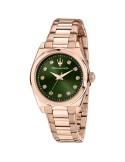 Orologio Maserati - Rose Gold - 35mm - Verde con Cristalli-R8853152501