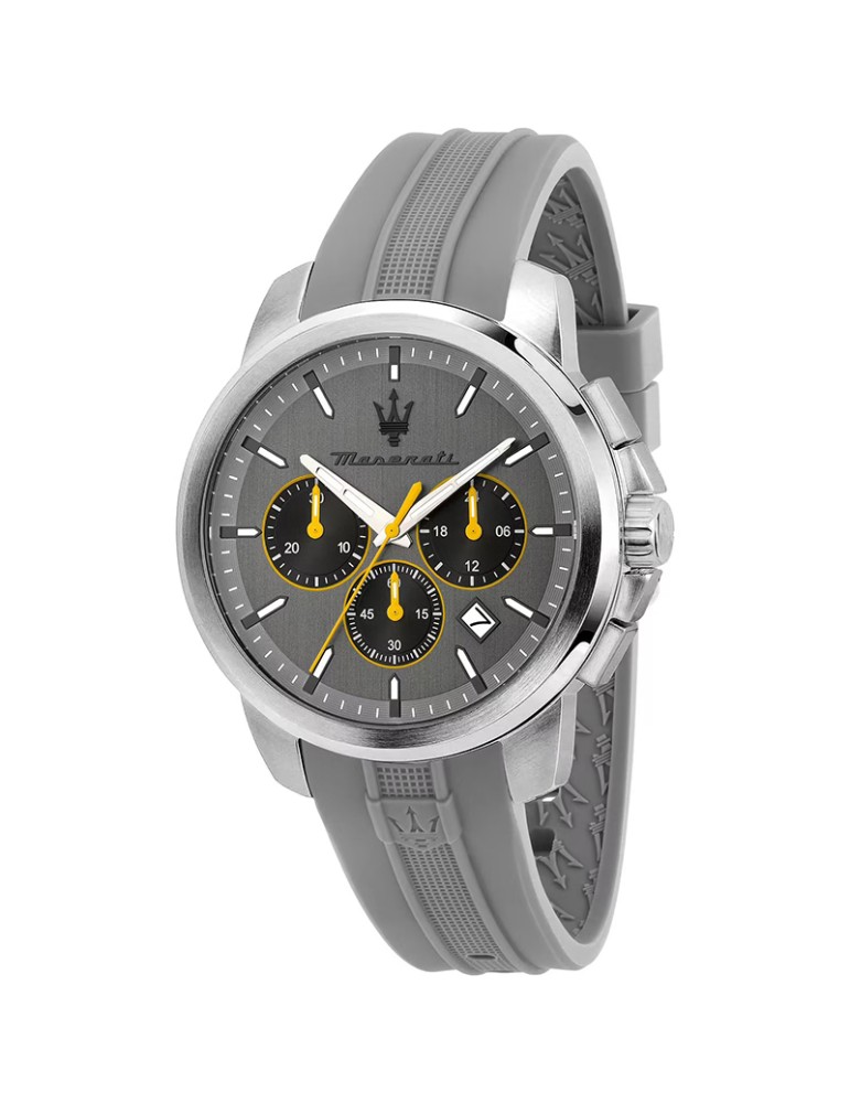 Orologio Maserati - Cronografo-42mm-Grigio-Dettagli Gialli-R8871621043