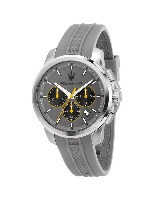 Orologio Maserati - Cronografo-42mm-Grigio-Dettagli Gialli-R8871621043 Orologio Maserati - Cronografo-42mm-Grigio-Dettagli Gialli-R8871621043