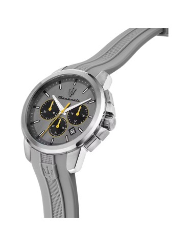 Maserati Watch - Chronograph-42mm-Grey-Yellow Details-R8871621043 2